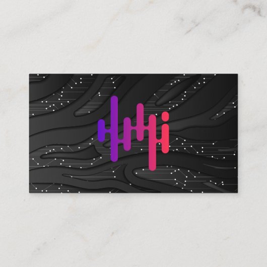 Logo zonne-energie | Technische Visitekaartje (Achterkant)