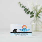 Logo Zonnepanelen | Energietechnicus Visitekaartje (Staand voorkant)