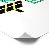 Logo Zonnepanelen voor hernieuwbare energie Windtu Poster (Hoek)