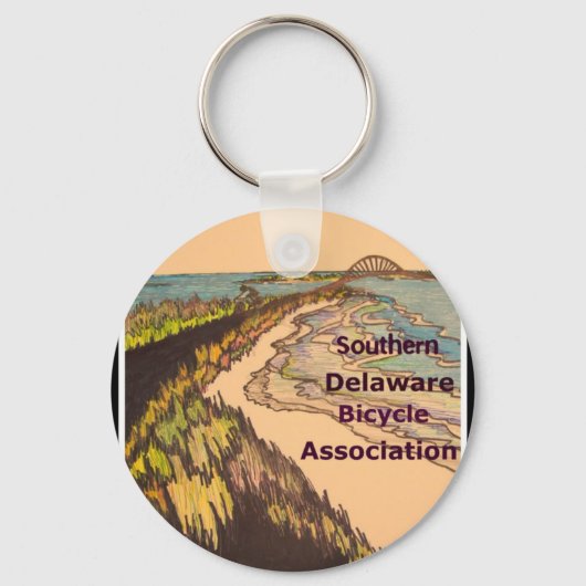 Logo Zuid-Delaware Bicycle Association Sleutelhanger (Voorkant)