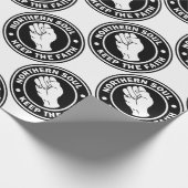 logo zwart cadeaupapier (Hoek)