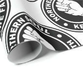 logo zwart cadeaupapier (Rol Hoek)