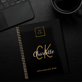 Logo zwart goud monogram modern 2023 bedrijf planner