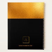 Logo zwart goudmonogram initiaal planner (Achterkant)