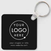 Logo zwart | Minimale bedrijfspromotiemaatregelen Sleutelhanger (Achterkant)