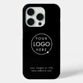 Logo zwart | Minimale iPhone-draagtas voor bedrijv Case-Mate iPhone Hoesje (Back)