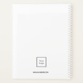 Logo zwart monogram initiaal 2023 planner (Achterkant)