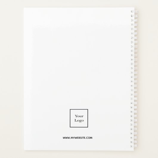 Logo zwart monogram initiaal 2023 planner (Achterkant)