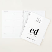 Logo zwart monogram initiaal 2023 planner (Display)