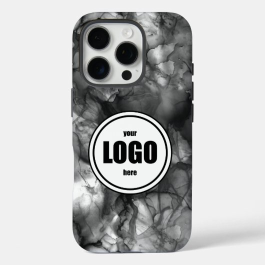 Logo zwart-wit Case-Mate iPhone case (Achterkant)