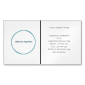 Logo Zwart Wit Minimalist Professioneel Magnetisch Visitekaartje (Voorkant)