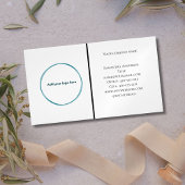 Logo Zwart Wit Minimalist Professioneel Magnetisch Visitekaartje