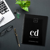Logo zwart wit monogram initiaal bedrijf 2027 planner