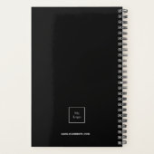 Logo zwart wit monogram initialen business 2025 planner (Achterkant)