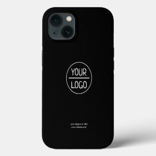 Logo Zwart   Zakelijk Minimalistisch iPhone Hoesje iPhone 13 Hoesje