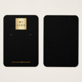 Logo zwarte goudsieraden visitekaartje (Voorkant /achterkant)