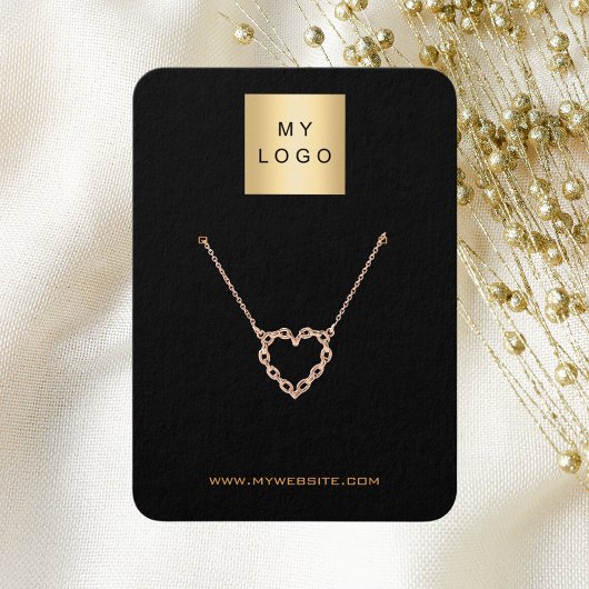 Logo zwarte goudsieraden visitekaartje