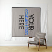 Logoachtergrond voor handelsbeurs van Custom Compa Wandkleed (In Situ (horizontaal))