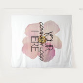 Logoachtergrond voor handelsbeurs van Custom Compa Wandkleed (Voorkant (horizontaal))