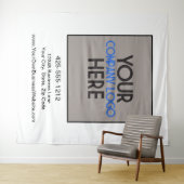 Logoachtergrond voor handelsbeurs van Custom Compa Wandkleed (In Situ (horizontaal))