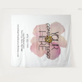 Logoachtergrond voor handelsbeurs van Custom Compa Wandkleed (Voorkant (horizontaal))