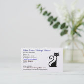 logocat04w10, Nine Lives Wears, 602 Eas... Visitekaartje (Staand voorkant)