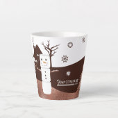 Logo'd Marshmallow kerstkoffie Mok (Voorkant)