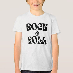Logoontwerp voor Rock and Roll-muziek Tri-Blend Shirt