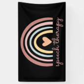 Logopedie I - Boho Regenboog Spandoek (Verticaal)