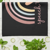 Logopedie I - Boho Regenboog Theedoek (Gevouwen)