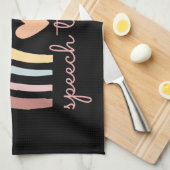 Logopedie I - Boho Regenboog Theedoek (Quarter Fold)
