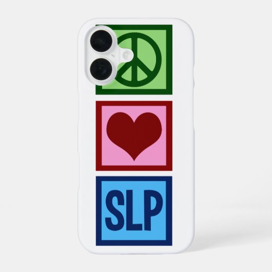 Logopedie iPhone 16 Hoesje (Achterkant)