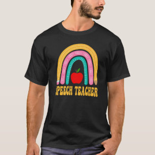 Logopedie Rainbow Potlood Terug naar school Waarde T-shirt