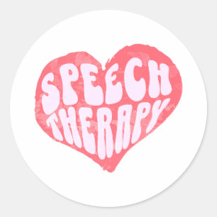 Logopedie Spraaktaaltherapeut Ronde Sticker