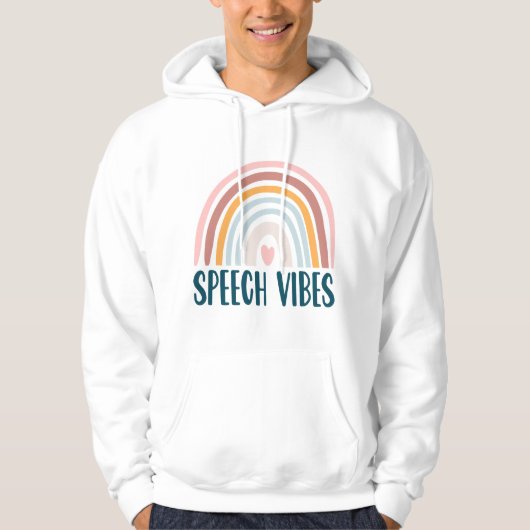 Logopedie Therapie SLP Boho Retro Hoodie (Voorkant)