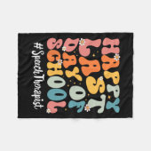logopedist blij laatste dag van de schoolleraar fleece deken (Voorkant (Horizontaal))