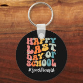 logopedist blij laatste dag van de schoolleraar sleutelhanger (Voorkant)
