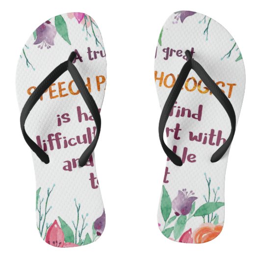 Logopedist Geschenk School Spraakterapeut Teenslippers (Voetbed)