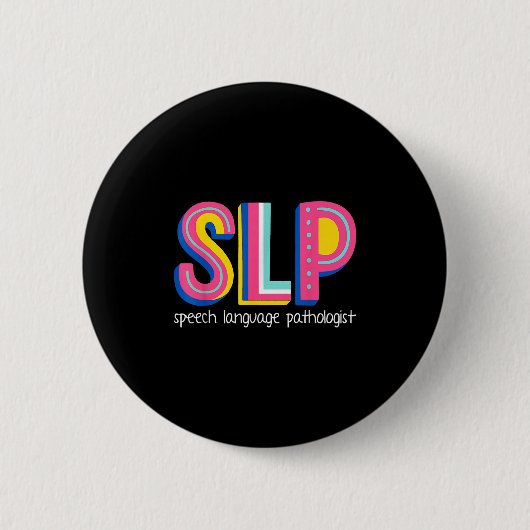 Logopedist Patholoog Pathologie Th Ronde Button 5,7 Cm (Voorkant)