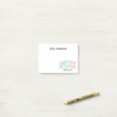 Logopedist Persoonlijk Waarderingscadeau Post-it® Notes (Op bureau)