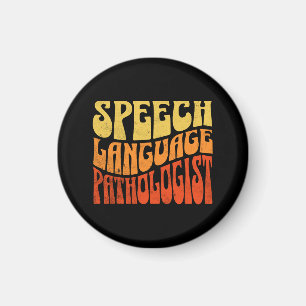 Logopedist Retro Vintage Magneet