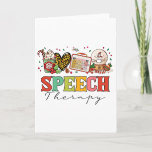 Logopedist Slp Kerst Dankdag Kaart