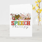Logopedist Slp Kerst Dankdag Kaart (Gele Bloem)