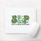 Logopedist St. Patrick's Day-spraak Muismat (Met muis)