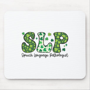 Logopedist St. Patrick's Day-spraak Muismat