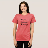 Logopedist trui Tri-Blend shirt (Voorkant volledig)