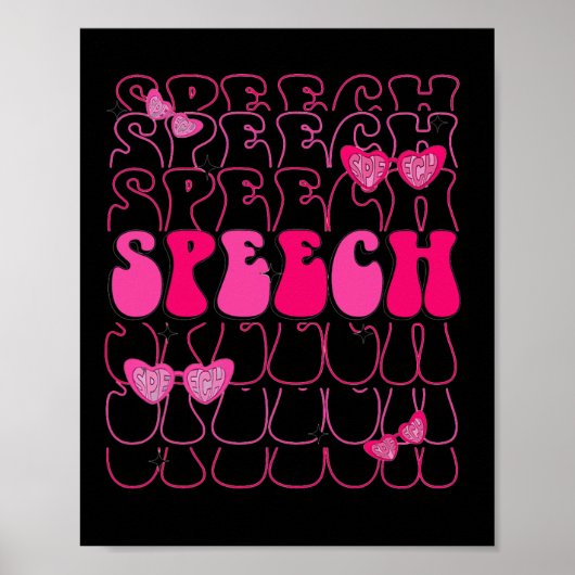 Logopedist Valentijn Slp Spraakpathologie Poster (Voorkant)