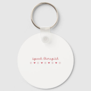 logopedist Valentijnsdag Daisy SLP Therapy Sleutelhanger