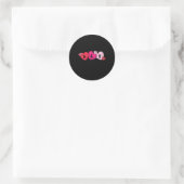Logopedist Valentijnsdag Ronde Sticker (Tas)