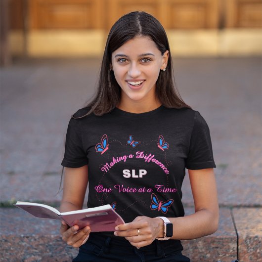 Logopedist Vlinderontwerp Tri-Blend Shirt